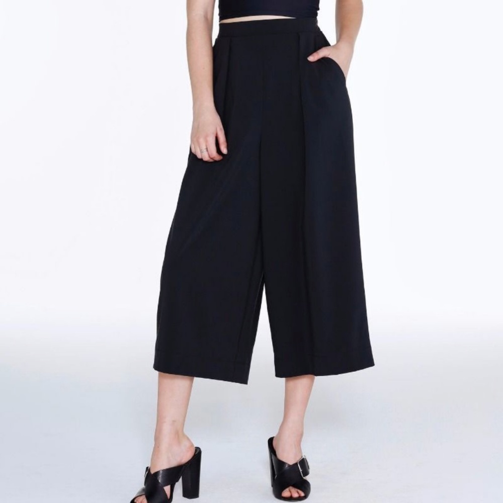 BLACKMILK BLACK CULOTTES PANTS - LIMITED